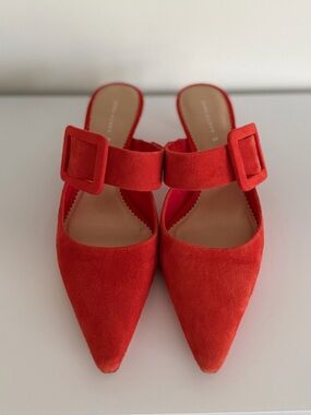 Zara Suede Kitten Heels
